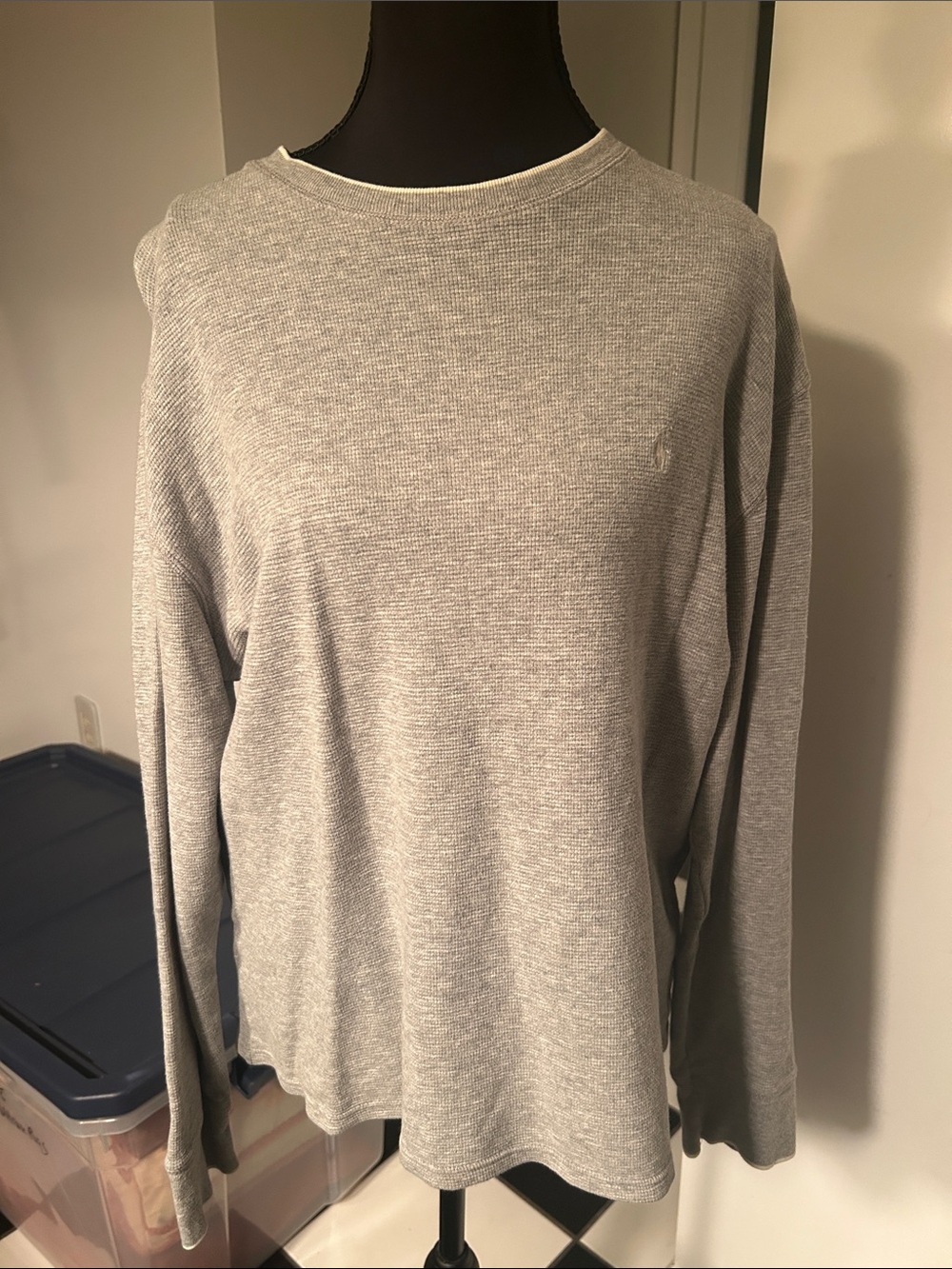 Polo by Ralph Lauren Heather Gray Long-Sleeve Thermal Shirt